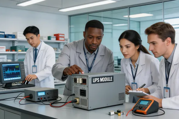 VoltTitan engineering team in R&D laboratory